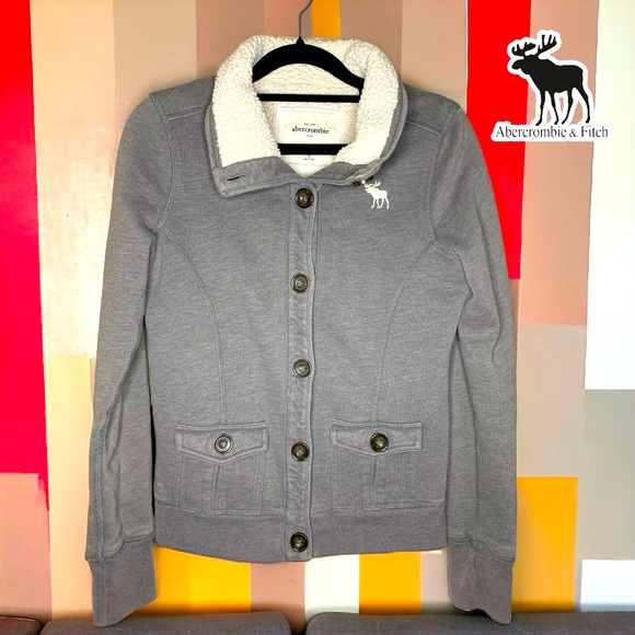 ABERCROMBIE & FITCH Girls button down sweater- X-large - Picture 1 of 5